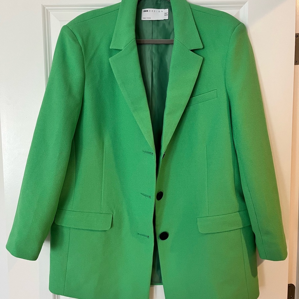 Size US 6 ASOS green blazer